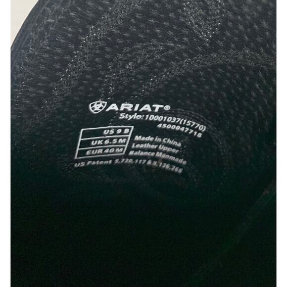 Ariat Women's Size 9 B Black Leather Cowgirl Cowboy Western Tall Pull On Boots - Picture 11 of 13